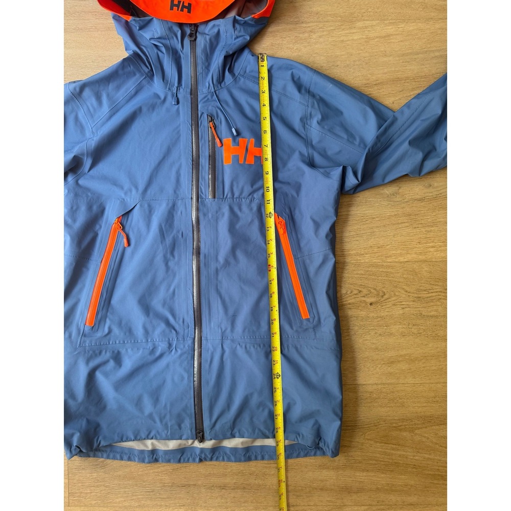 Helly Hansen ULLR Helly Tech Professional Ski Jacket Blue Orange Mens Medium - Picture 6 of 11